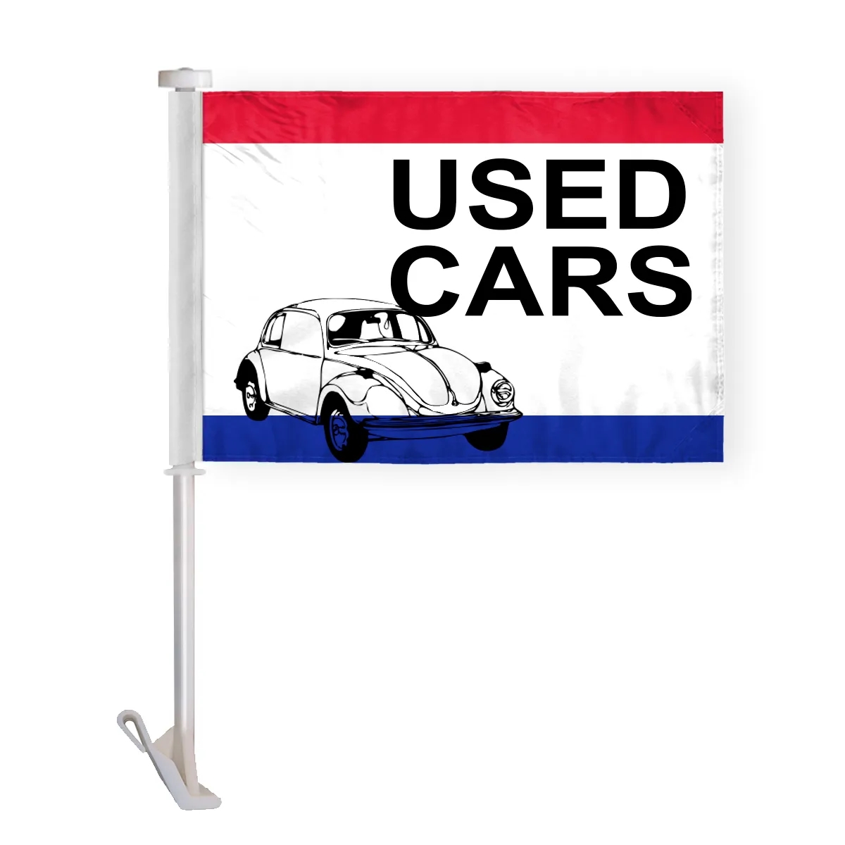 10.5" x 15" Advertising Car Flag - wPoly 1 Ply 3