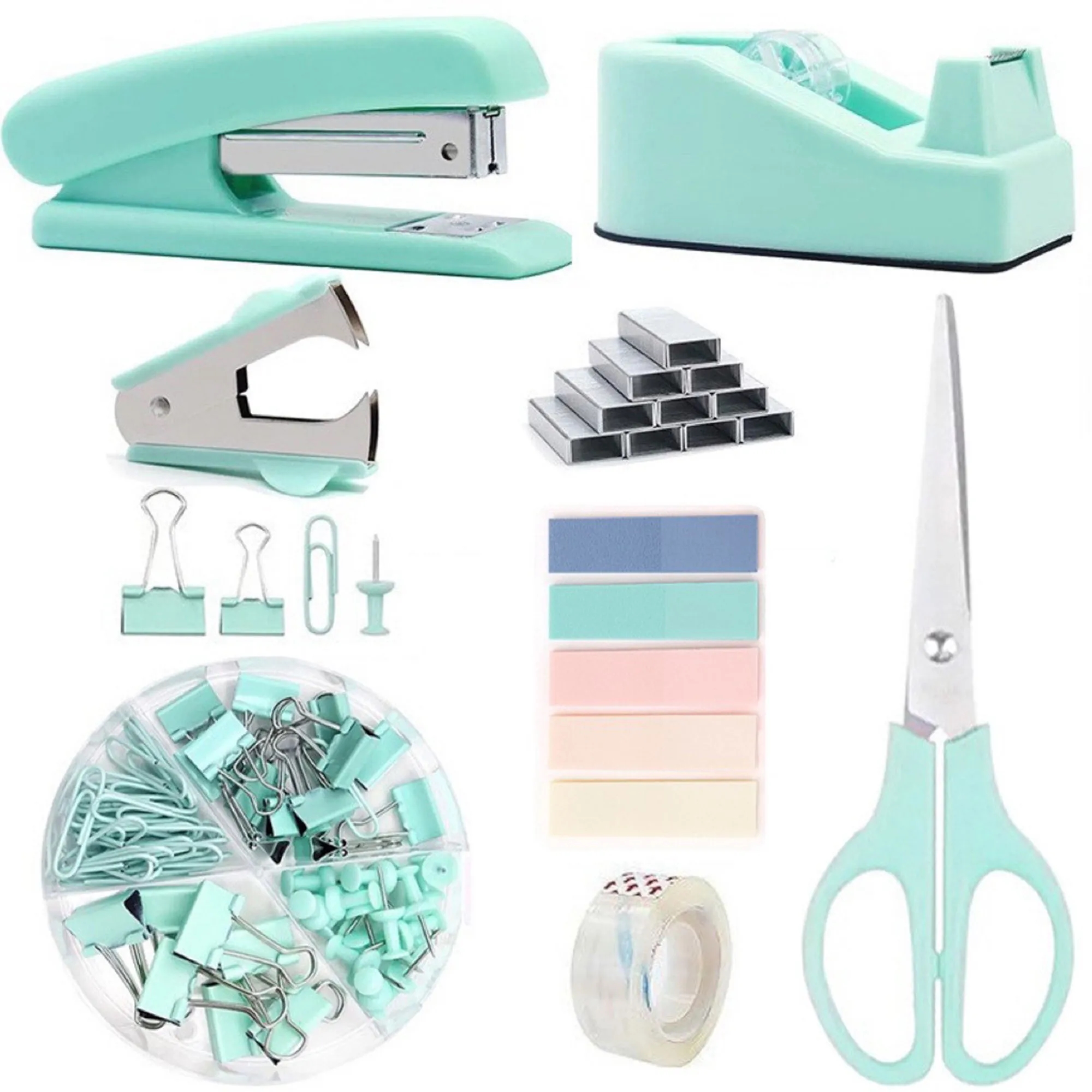 Popular Pastel Color Office Stationery Complete Set 7
