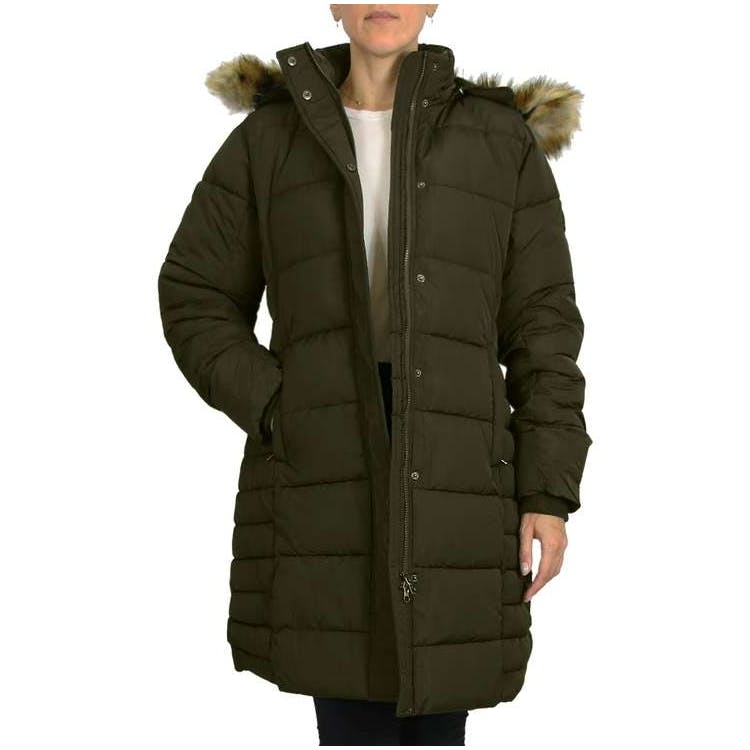Women's Snorkel Parka Coats - Olive S-XL 1