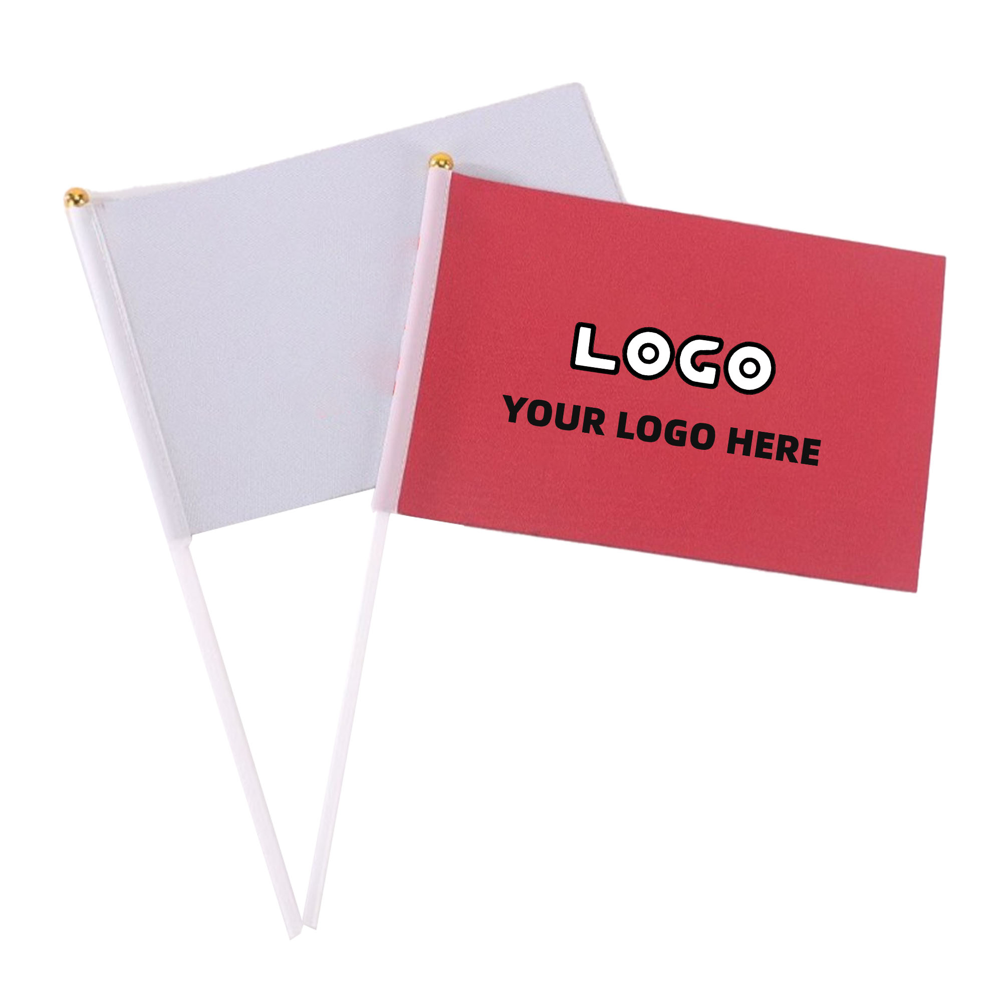 Vibrant Custom Printed Hand Flag 1