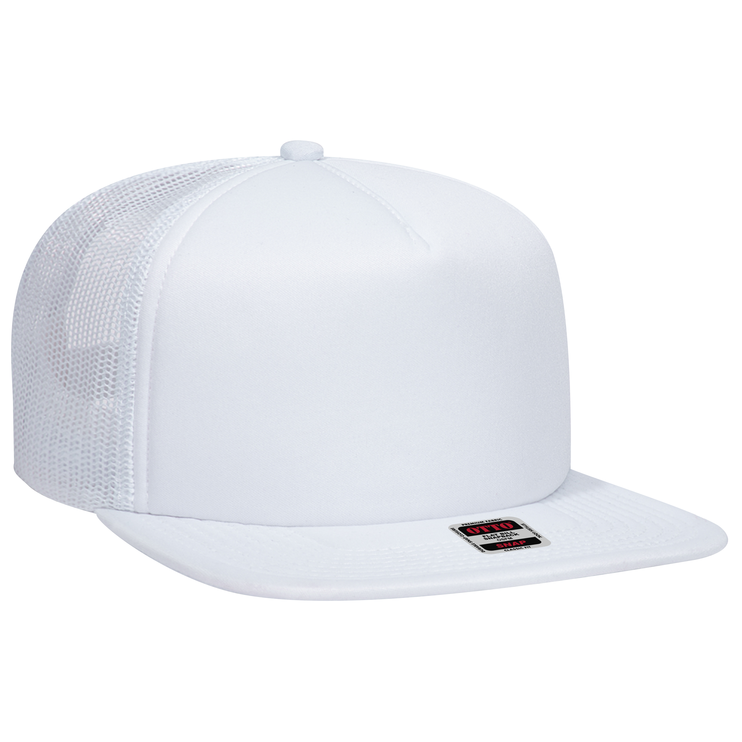OTTO CAP "OTTO SNAP" 5 Panel Mid Profile Mesh Back Trucker Snapback Hat 24