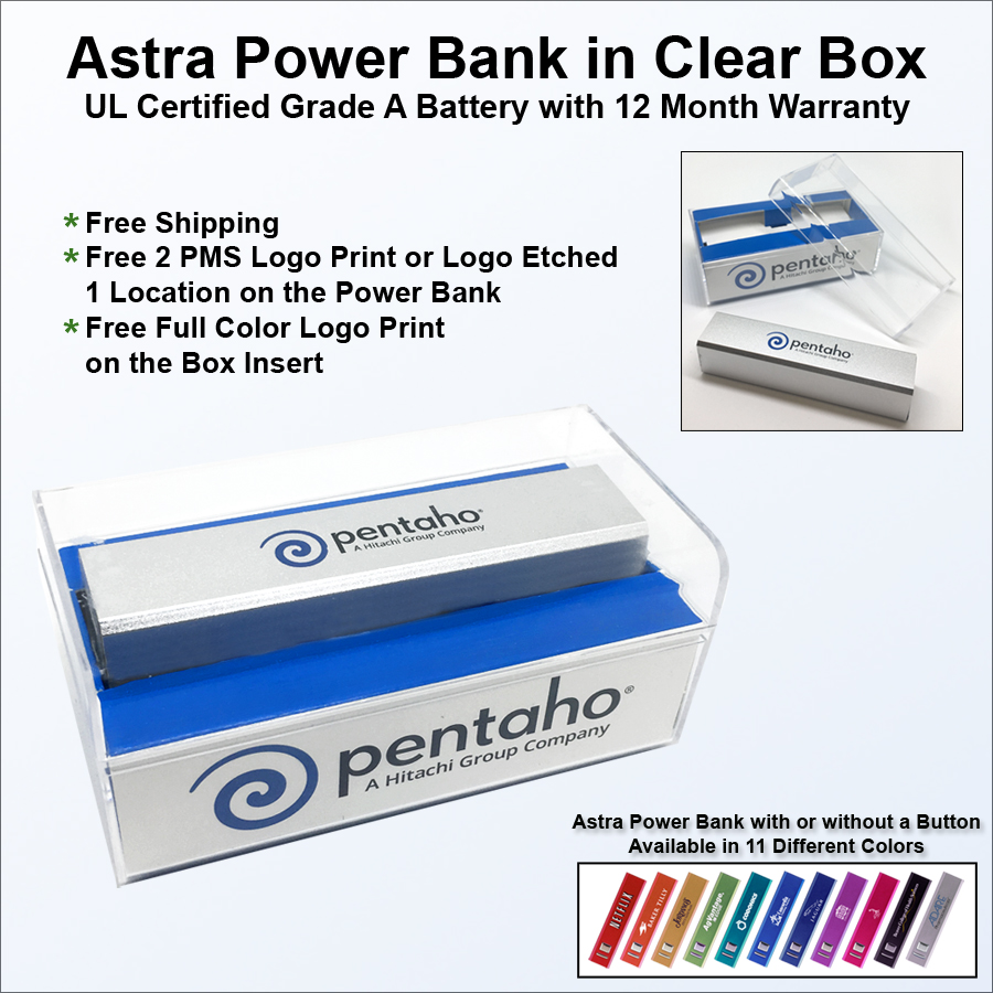 Astra Power Bank in Clear Box 3000 mAh