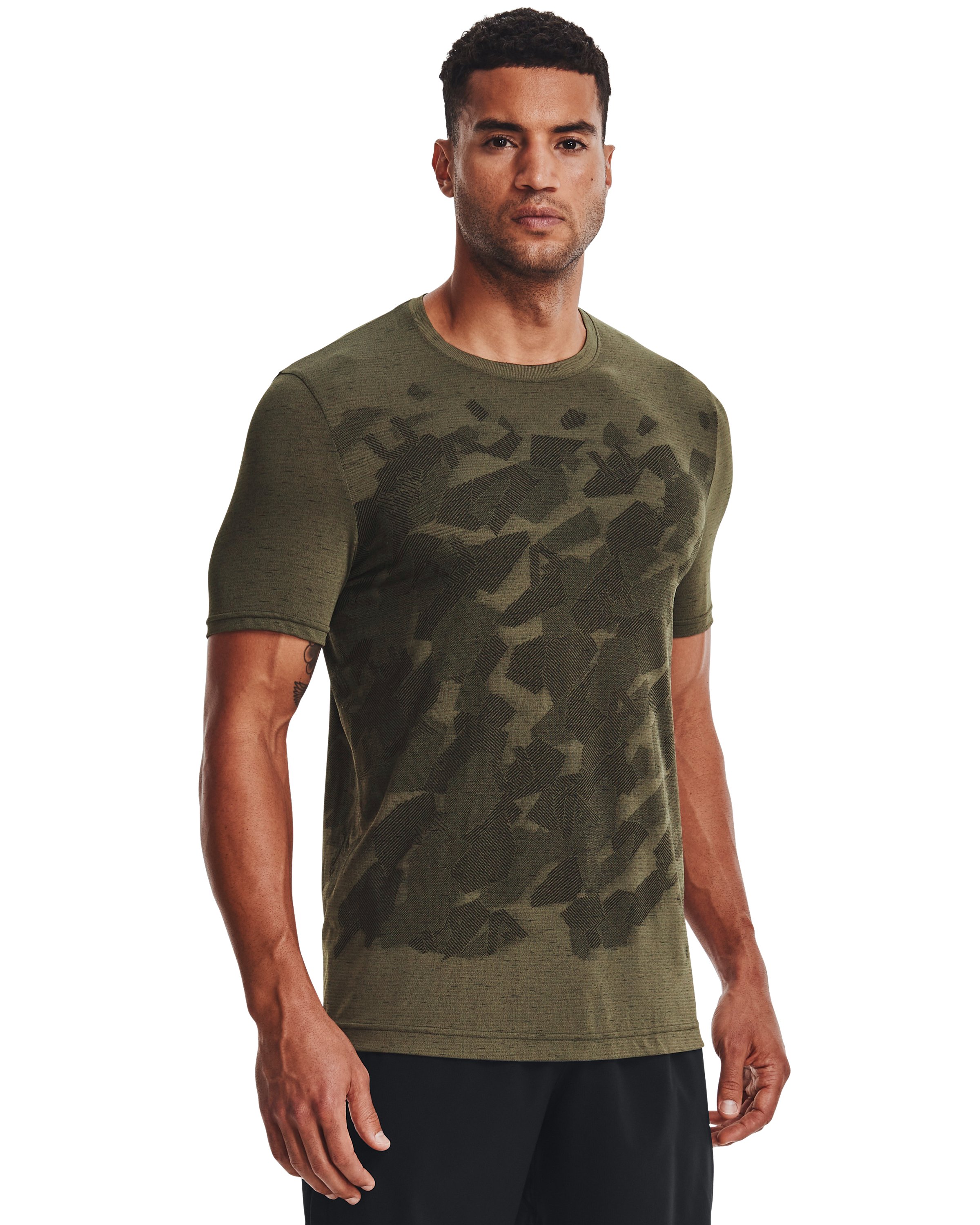 Men's UA Seamless Camouflage Short Sleeve 7