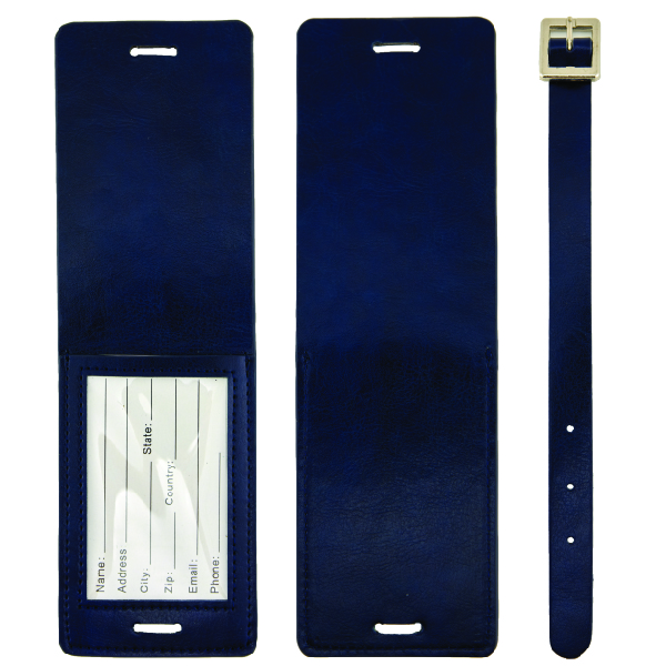 New Age Italian PU Leather Luggage Tag