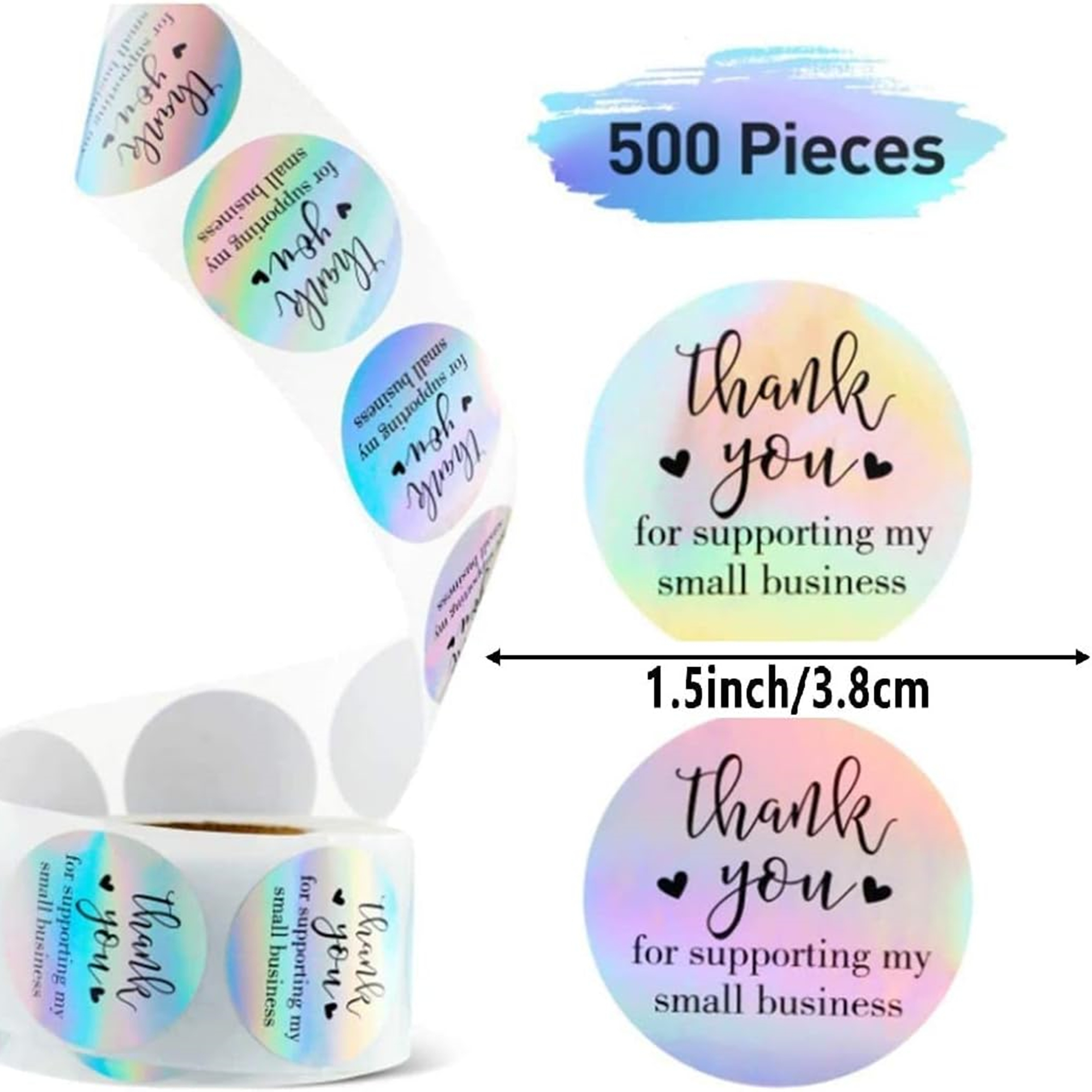 Thank You For Supporting My Small Business Stickers 1