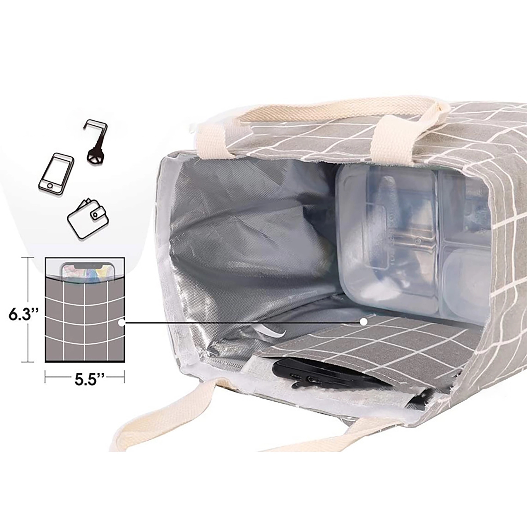 Large Lunch Bags for Women Insulated Box Leakproof 5
