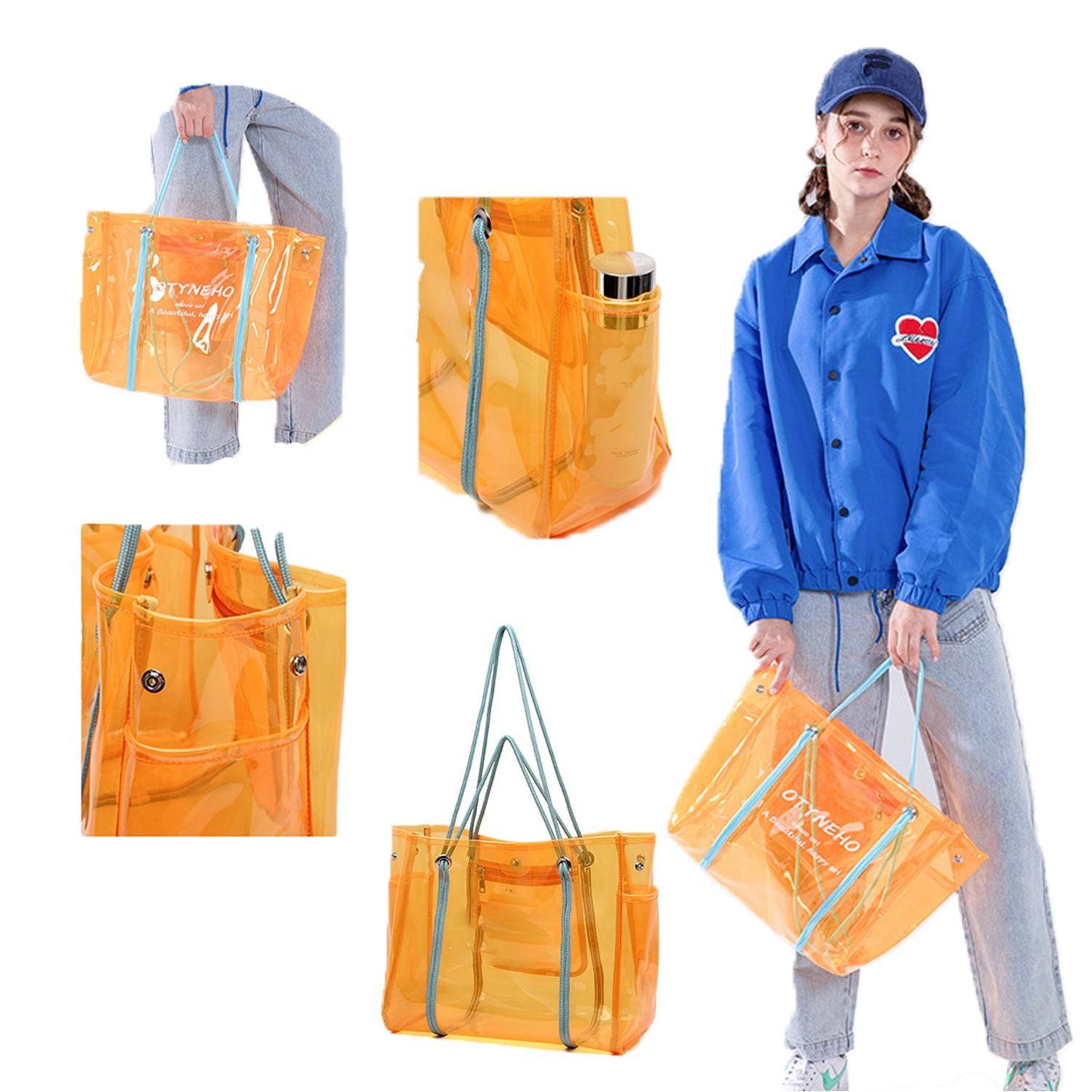 Large PVC Clear Shoulder Bag 2