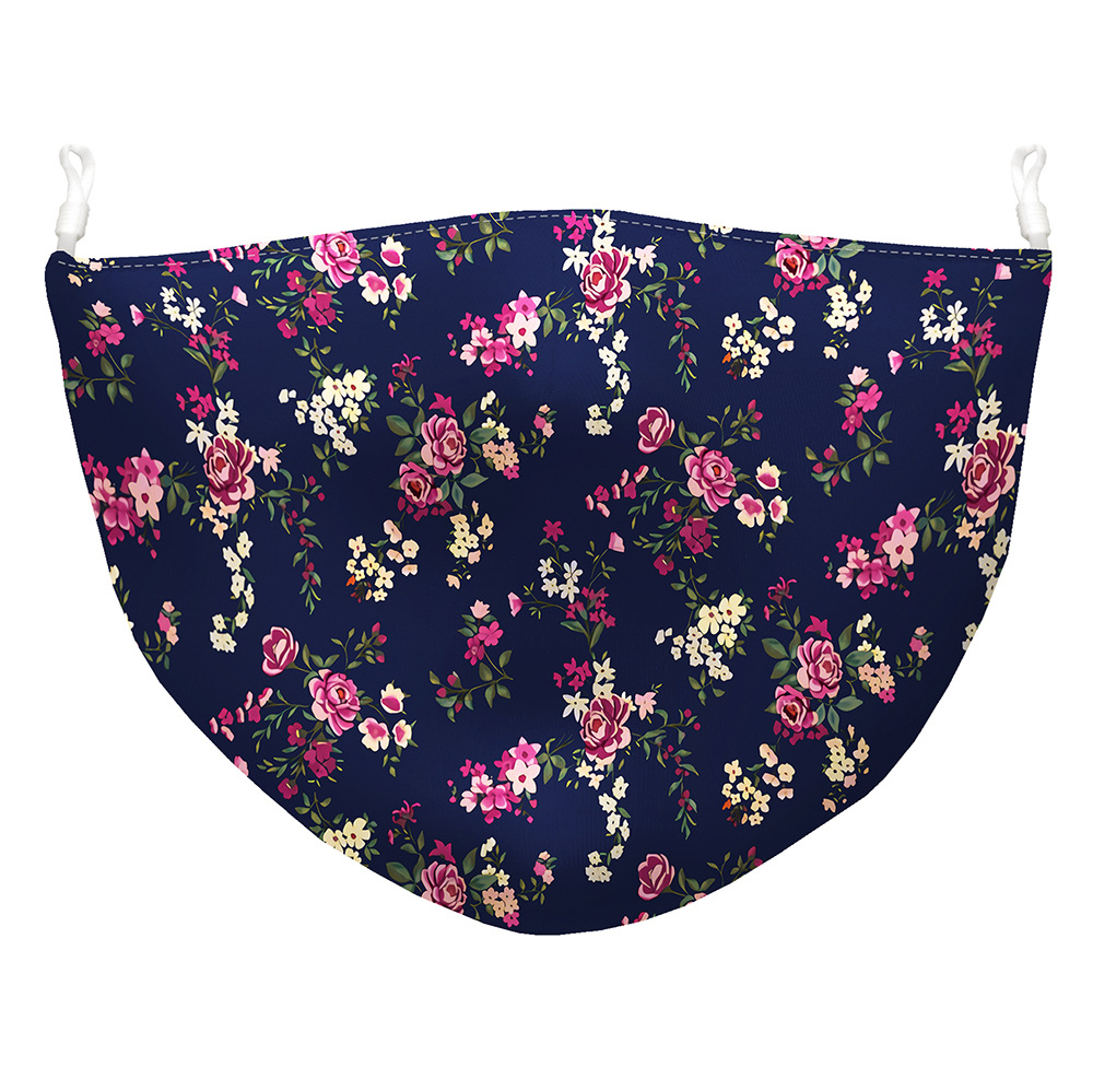 2-ply Sublimated Adults 3D Face Mask with Filter Pocket 3