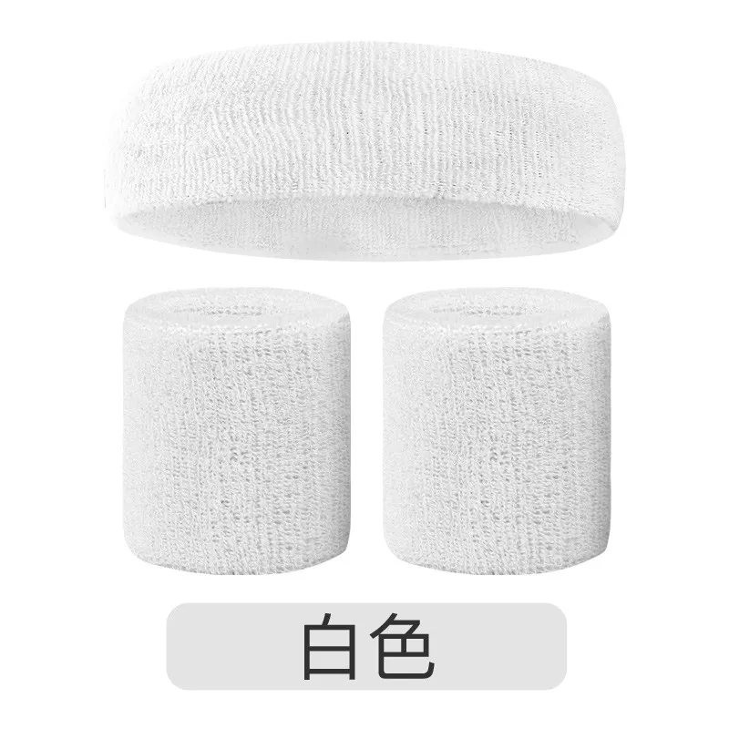 Sweatband Sports Headband Wristband Set 2