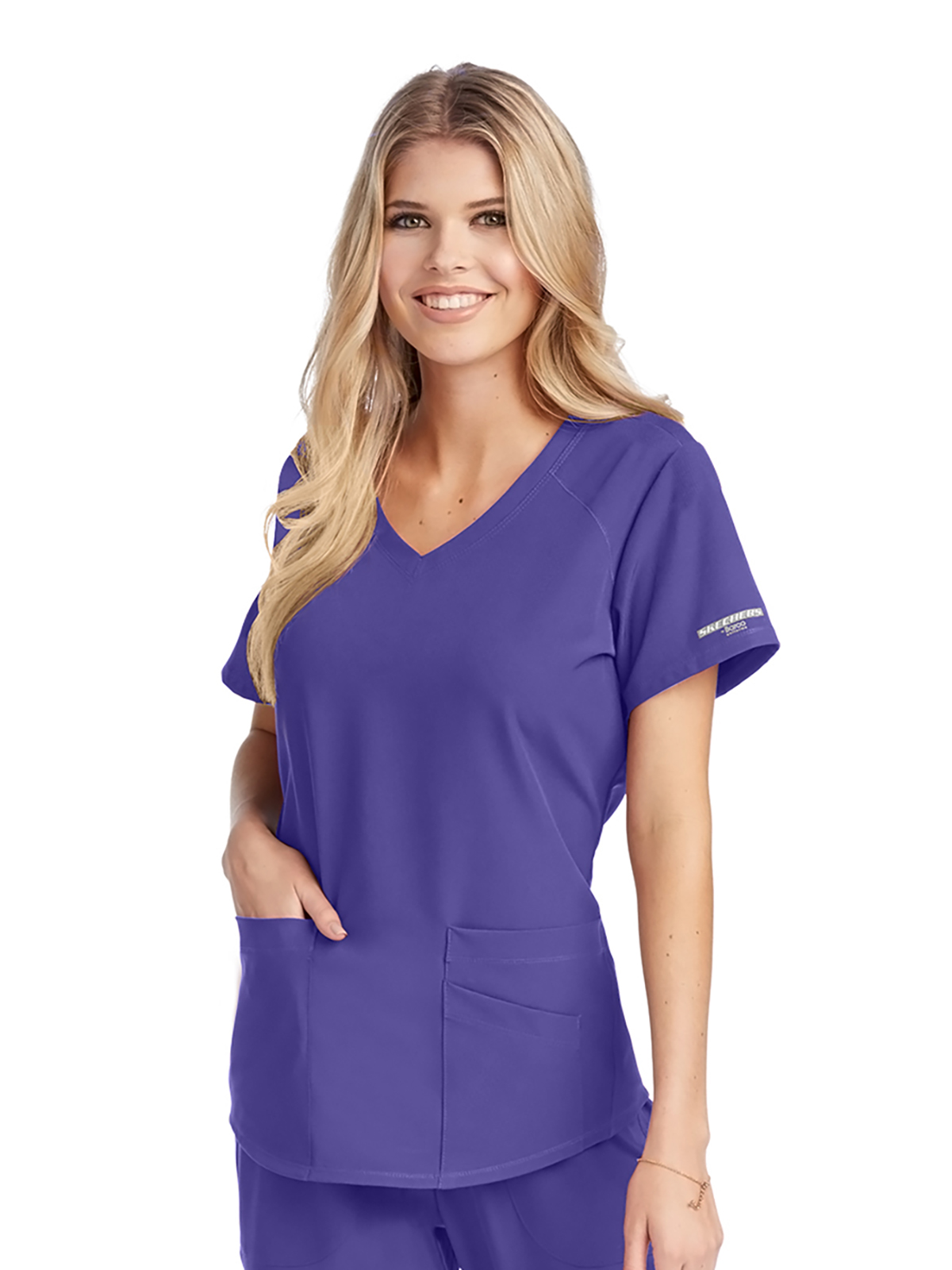Skechers - Women's Three-Pocket Curved V-Neck Breeze Scrub Top 62