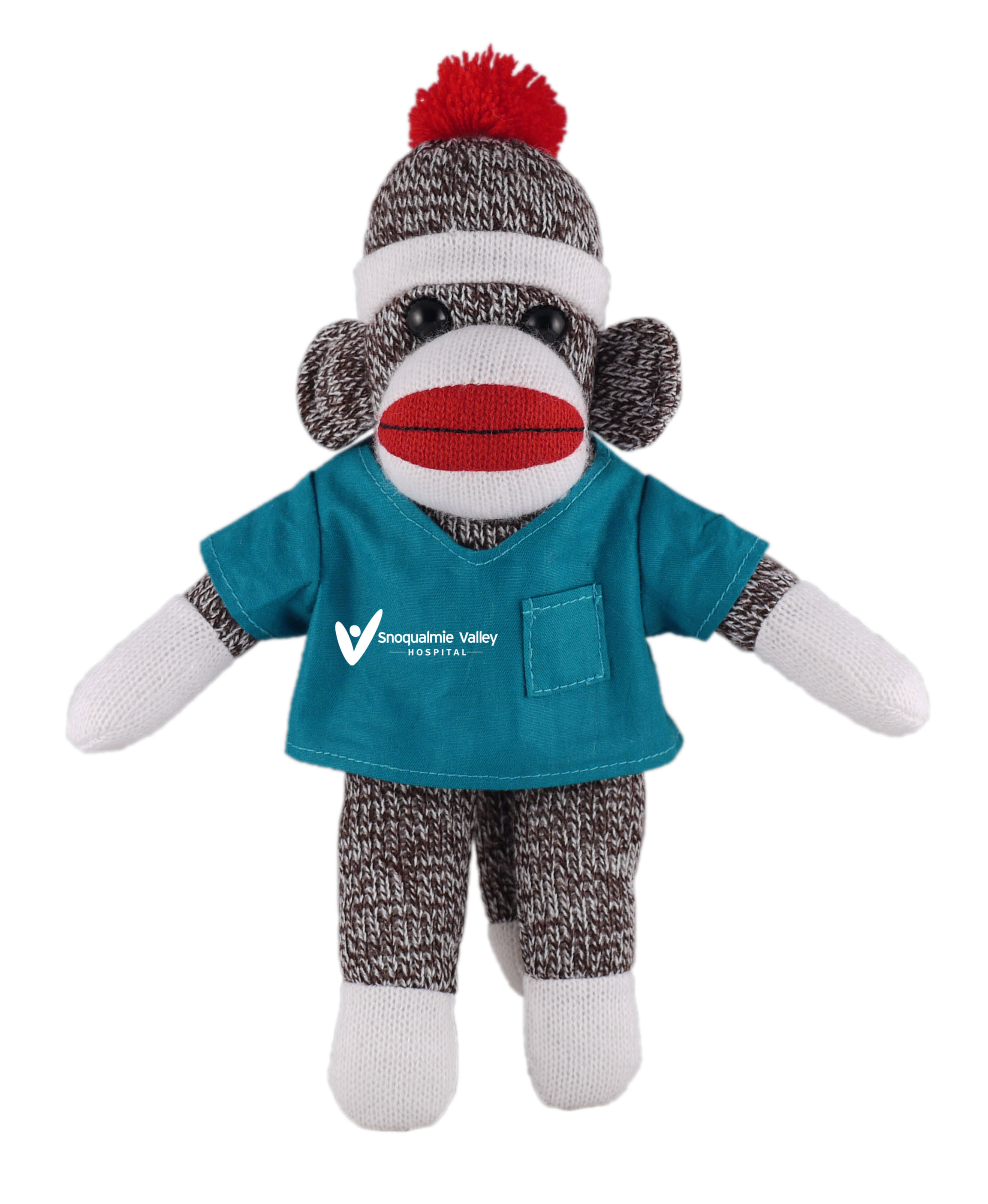 Orginal Sock Monkey (Plush) in scrub shirt 2
