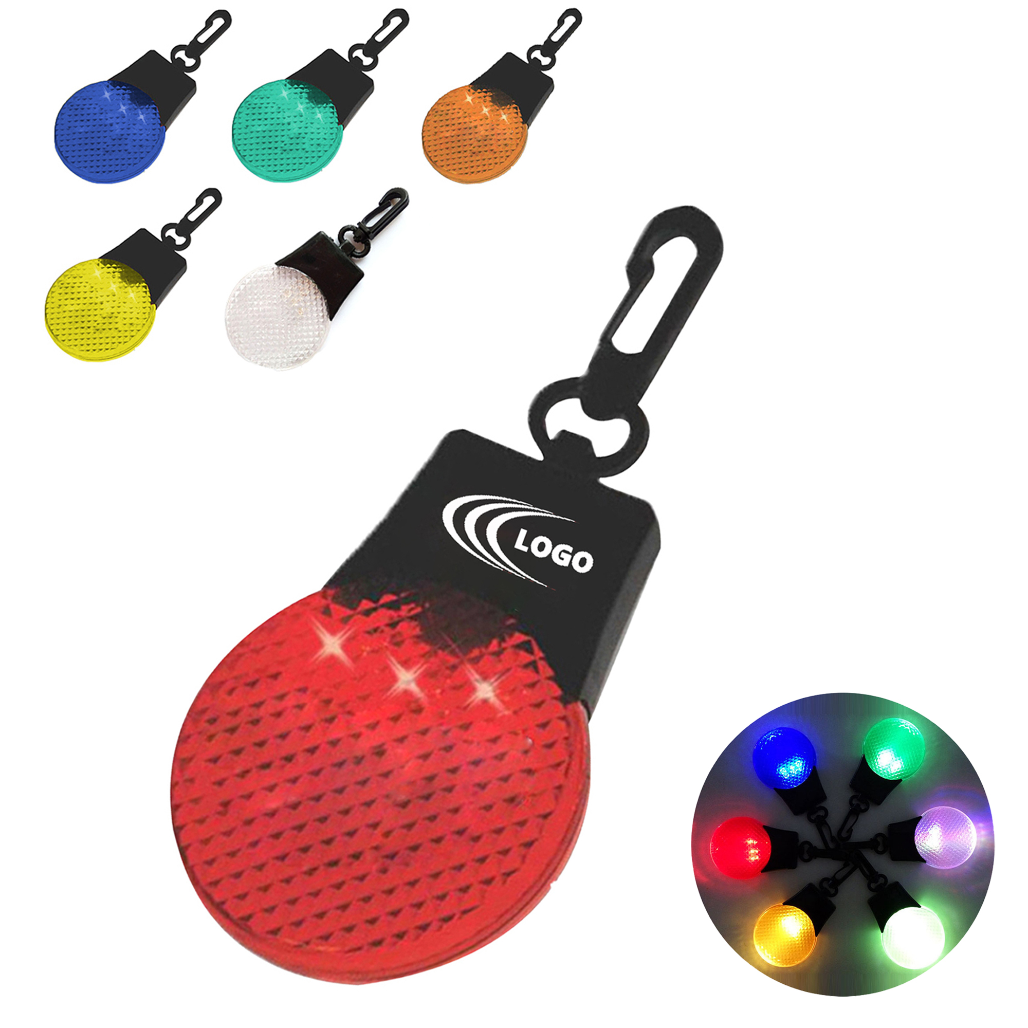 Safety Warning Led Reflector Keychain 2