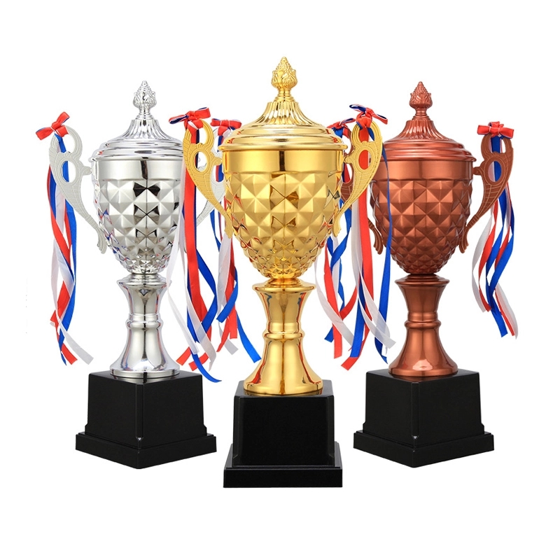 Gold Silver and Bronze Trophies 2