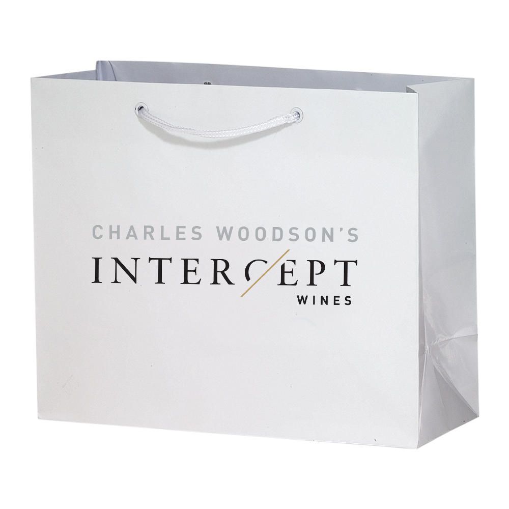 2-Bottle Luxury Laminated Paper Horizontal Tote 2