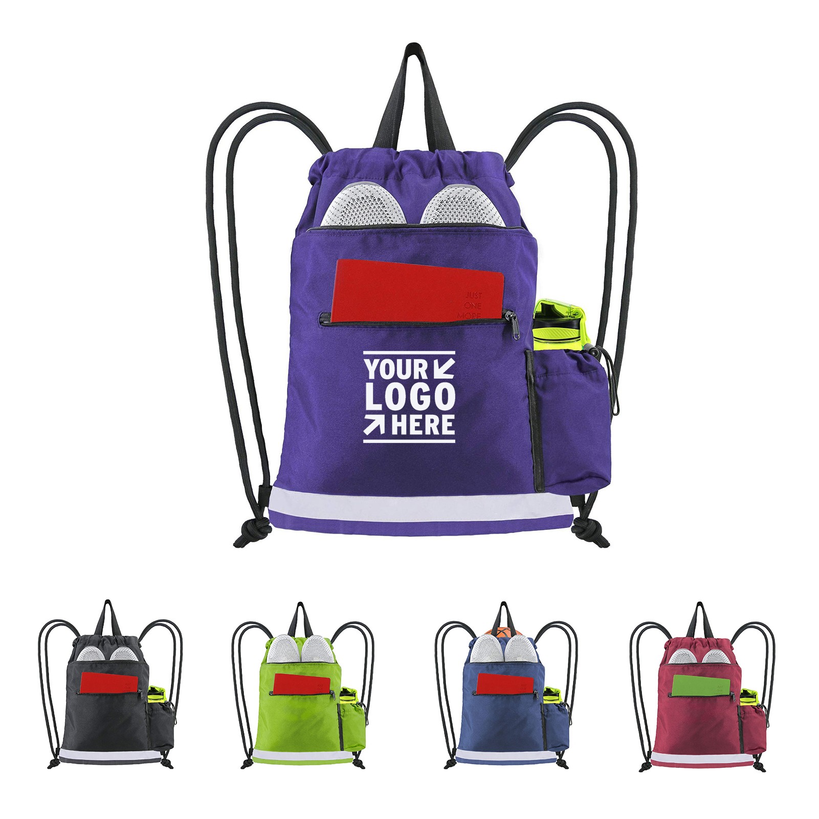 Drawstring Portable Fitness Storage Backpack 1