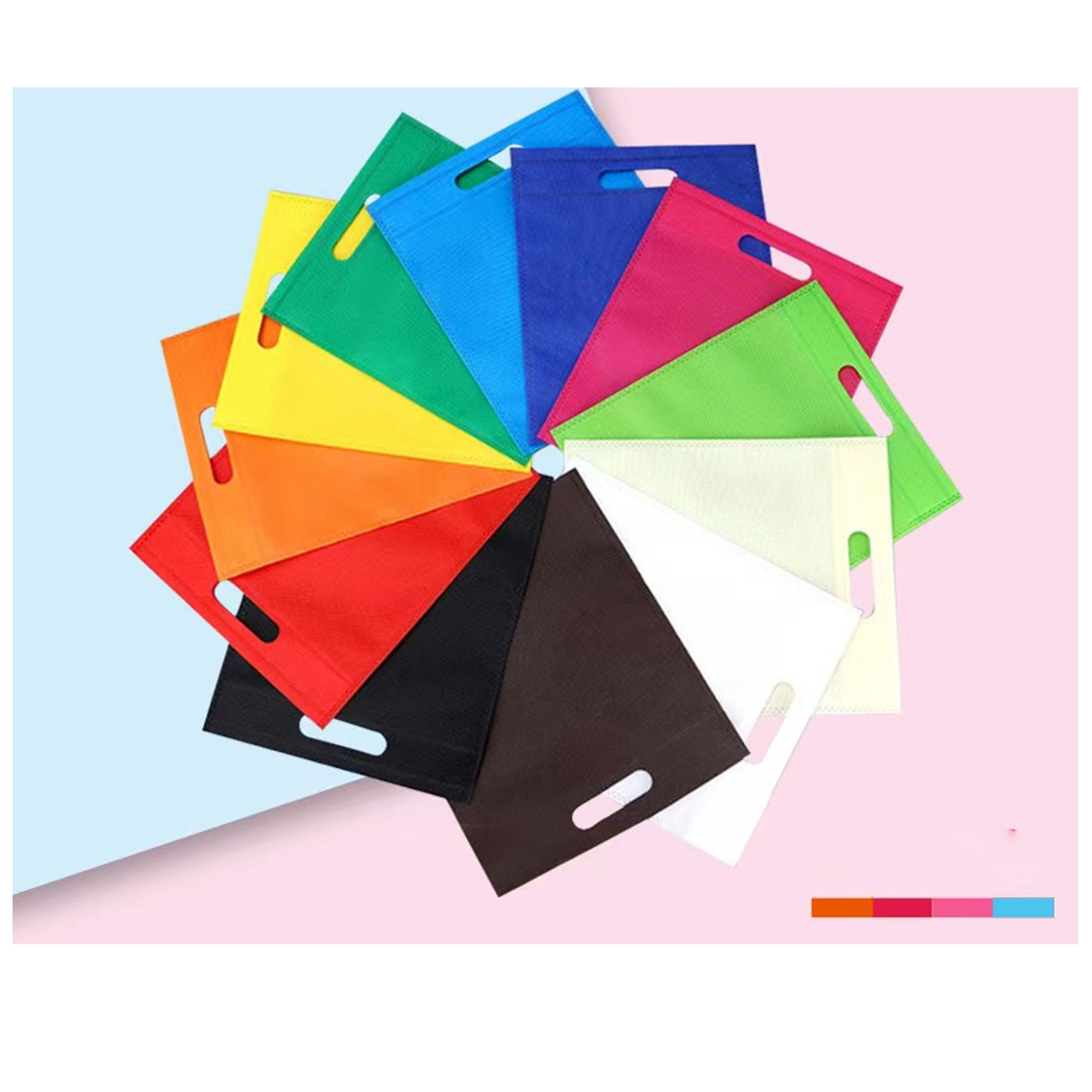 Customizable Non-Woven Shopping Bags with Flat Opening 1