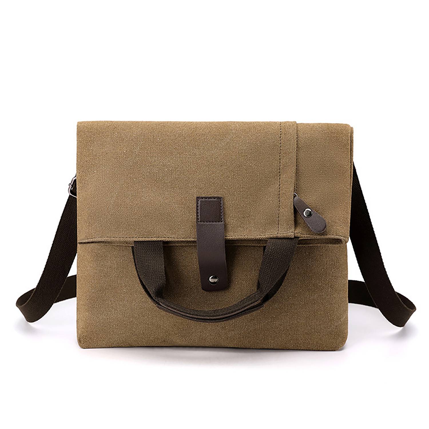 12" Foldable Canvas Shoulder Handbag for Daily Use 2