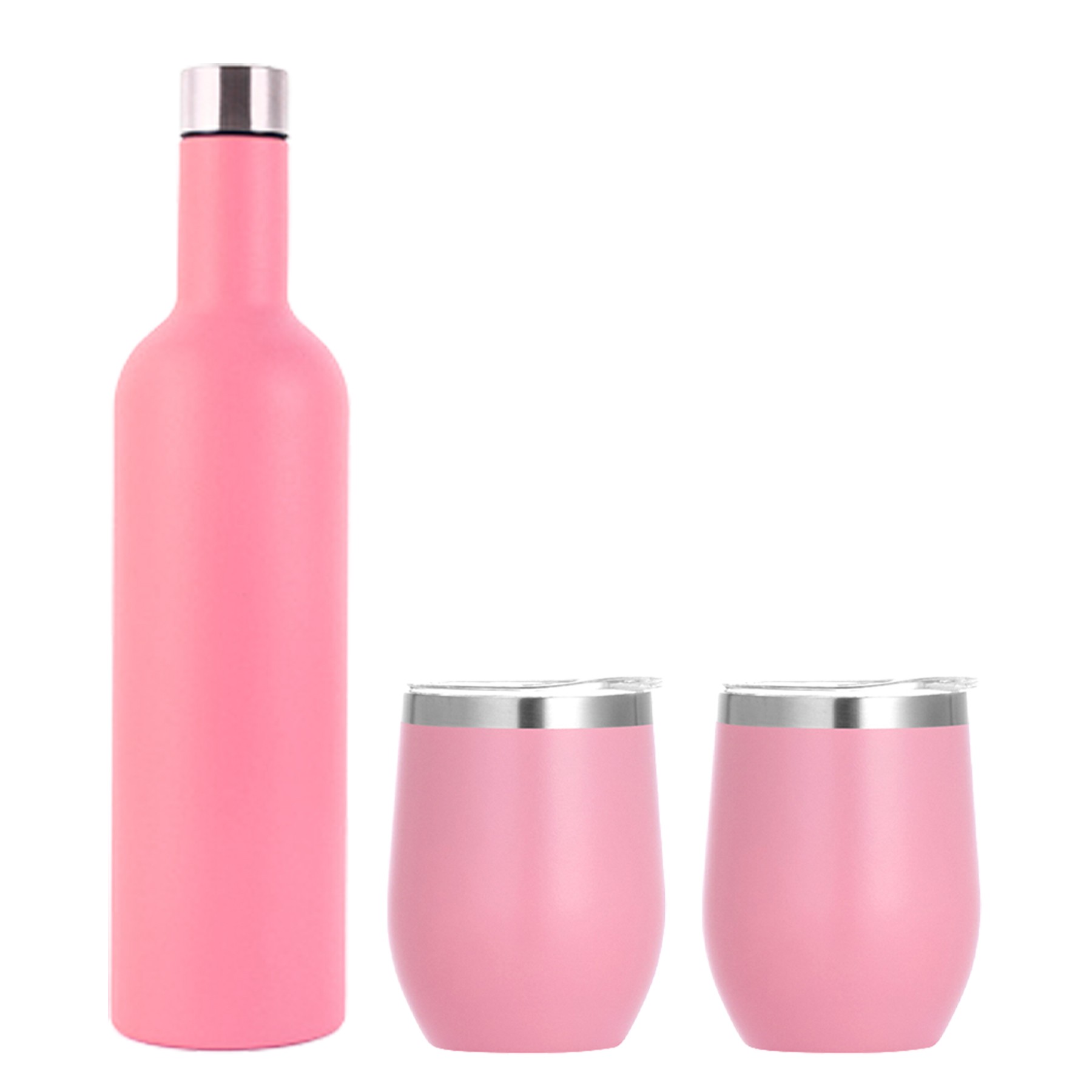24Oz Stainless Steel Wine Bottle Gift Set, custom water bottle with logo imprint 3