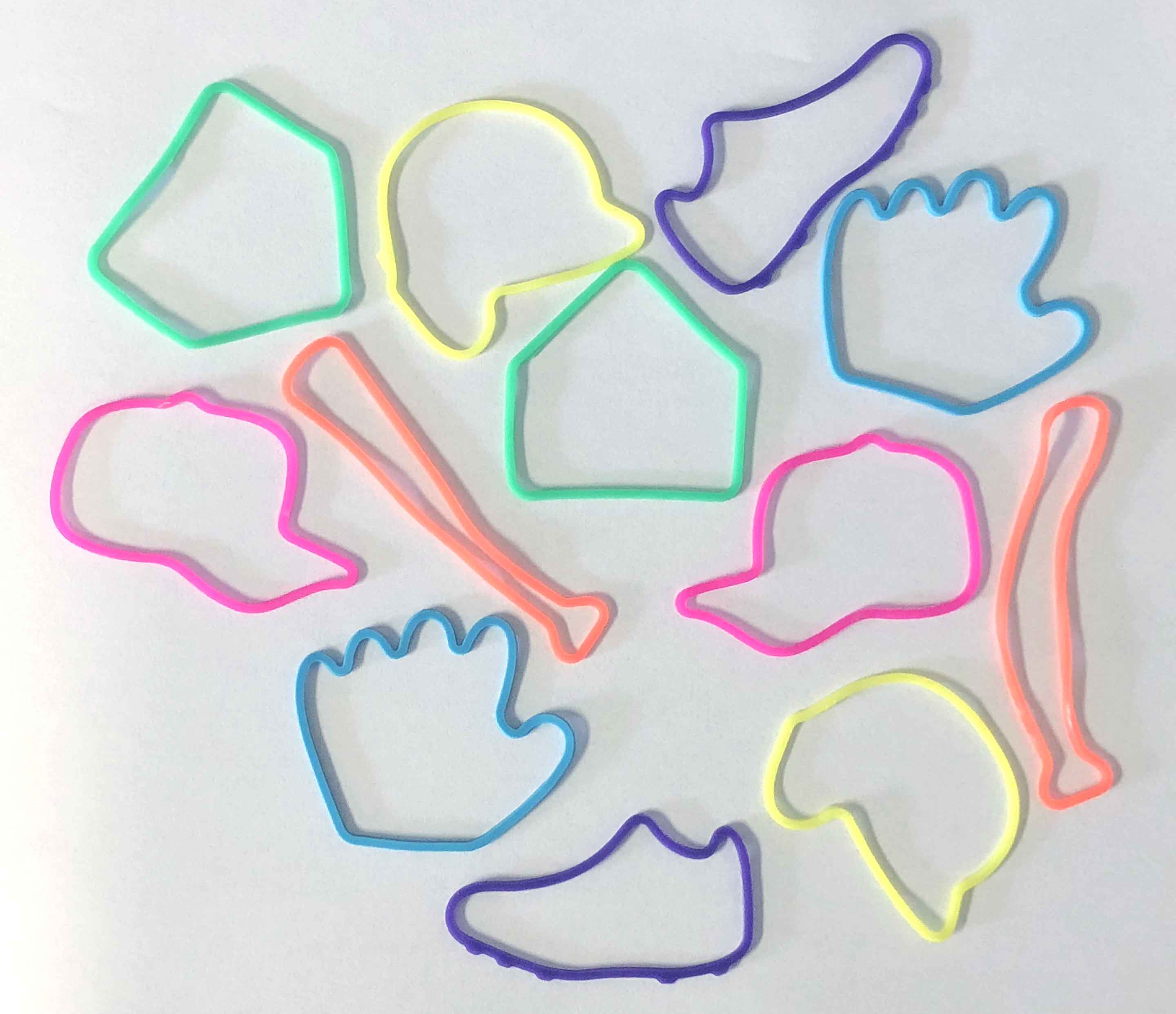 Fun Fashionable Silly Band / Rubber Band - Pack of 12 Pieces 1