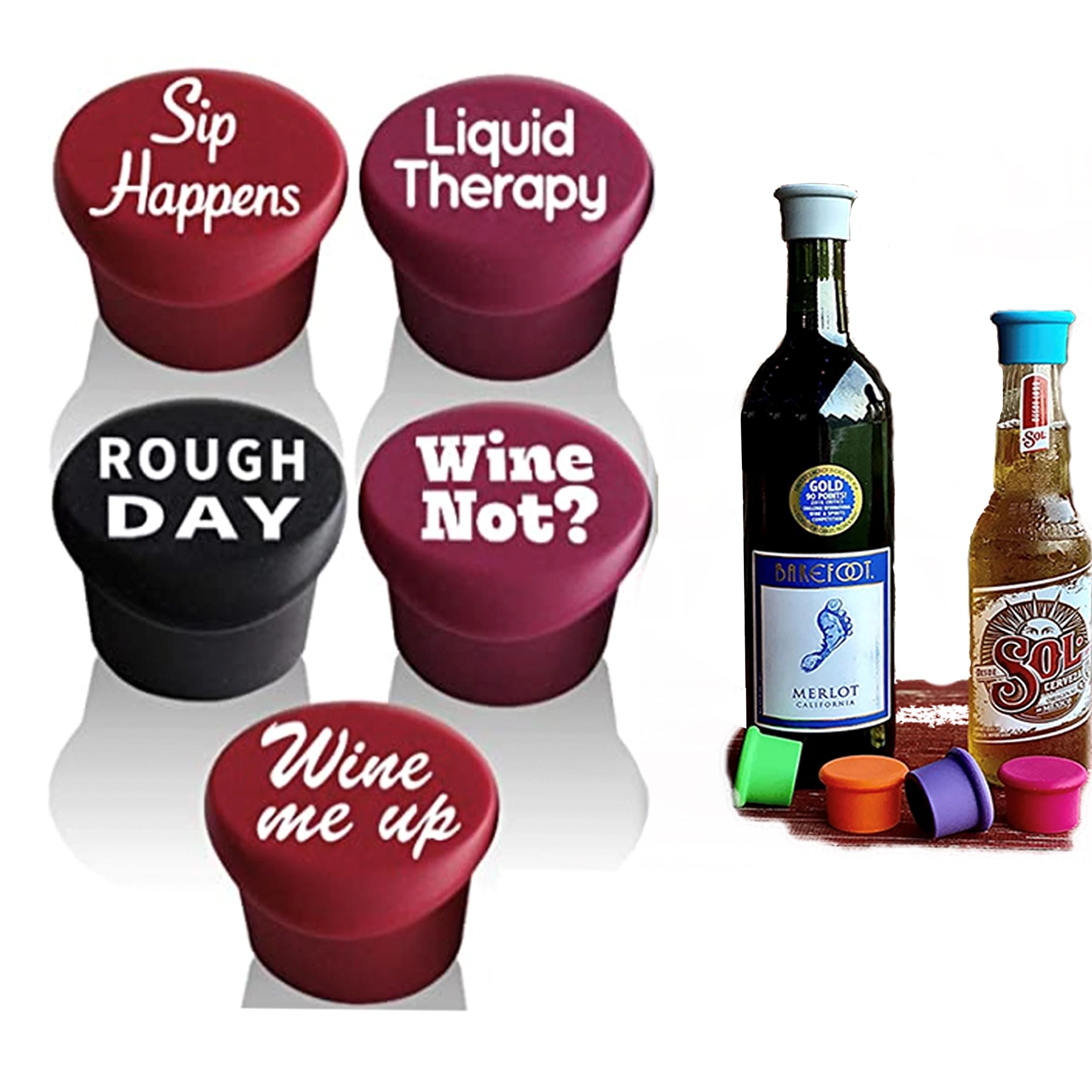 Silicone Wine Stoppers 1