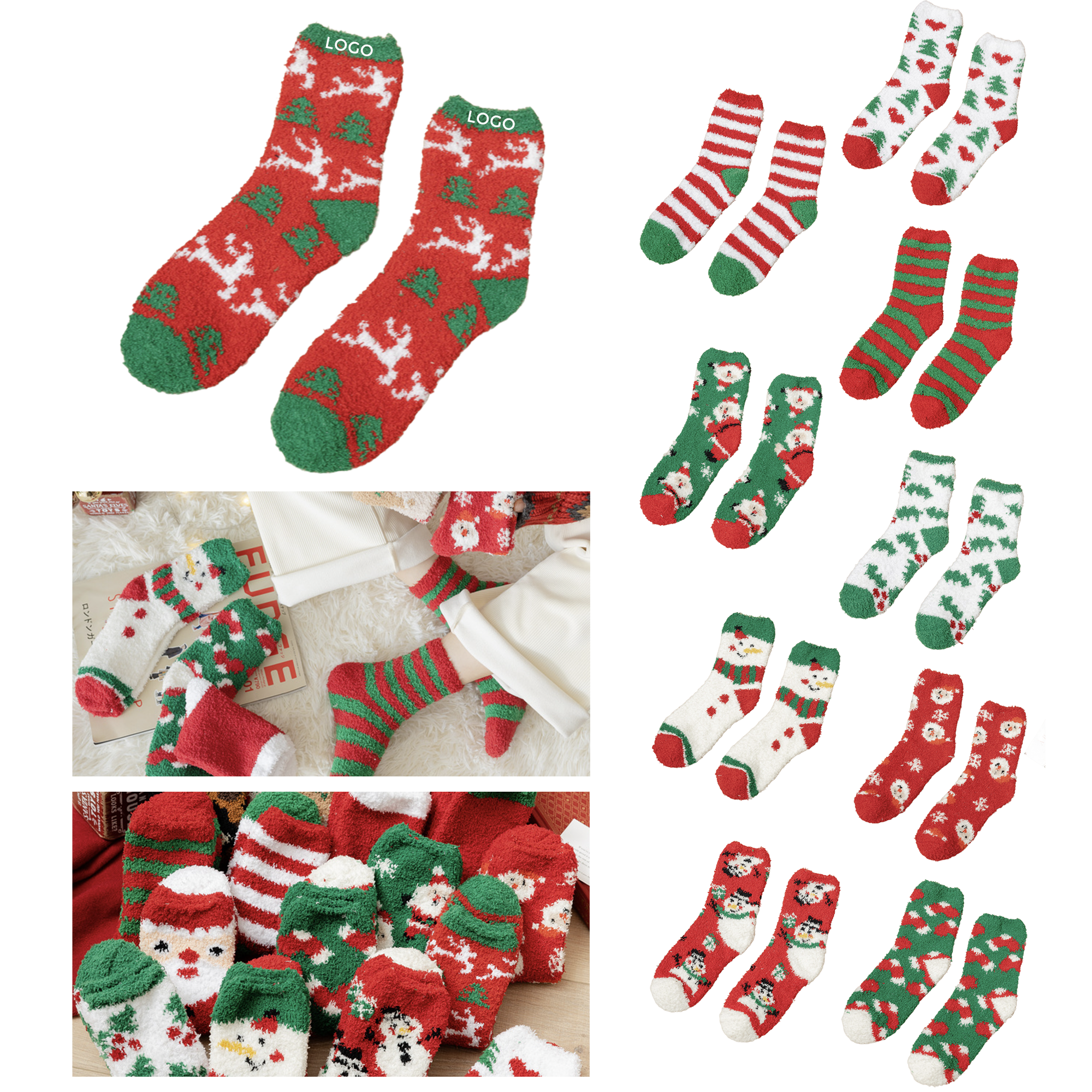 MOQ 10 PCS Festive Christmas Stocking 2