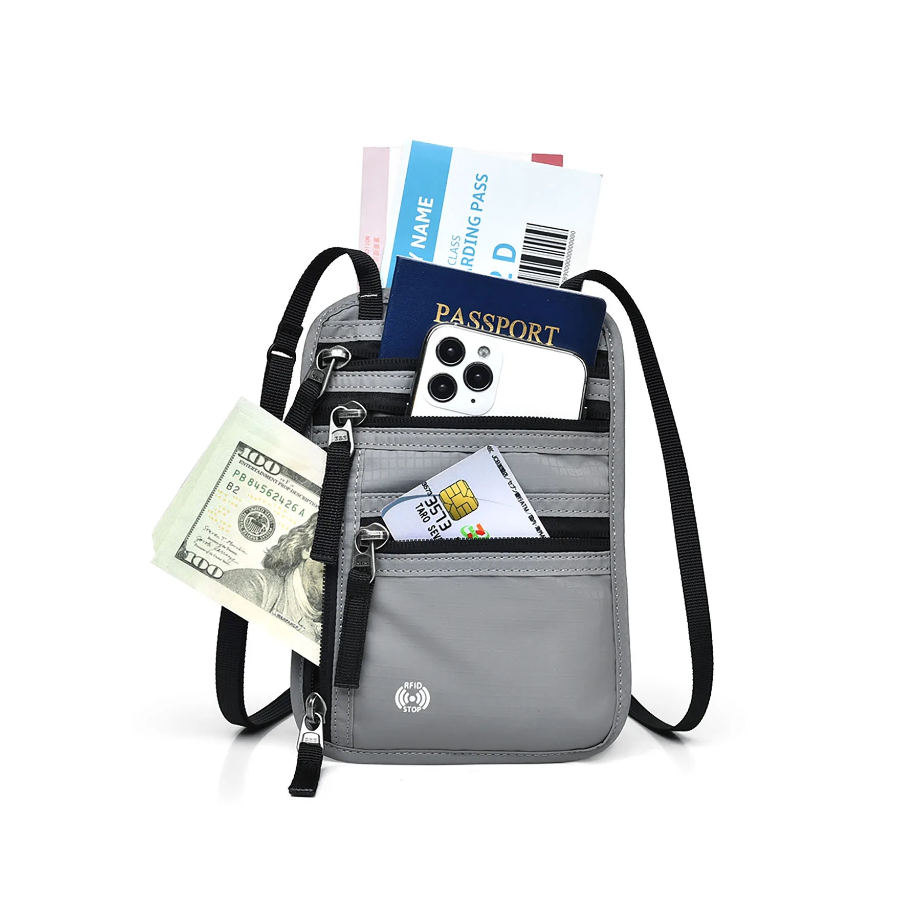 RFID Blocking Neck Wallet 9