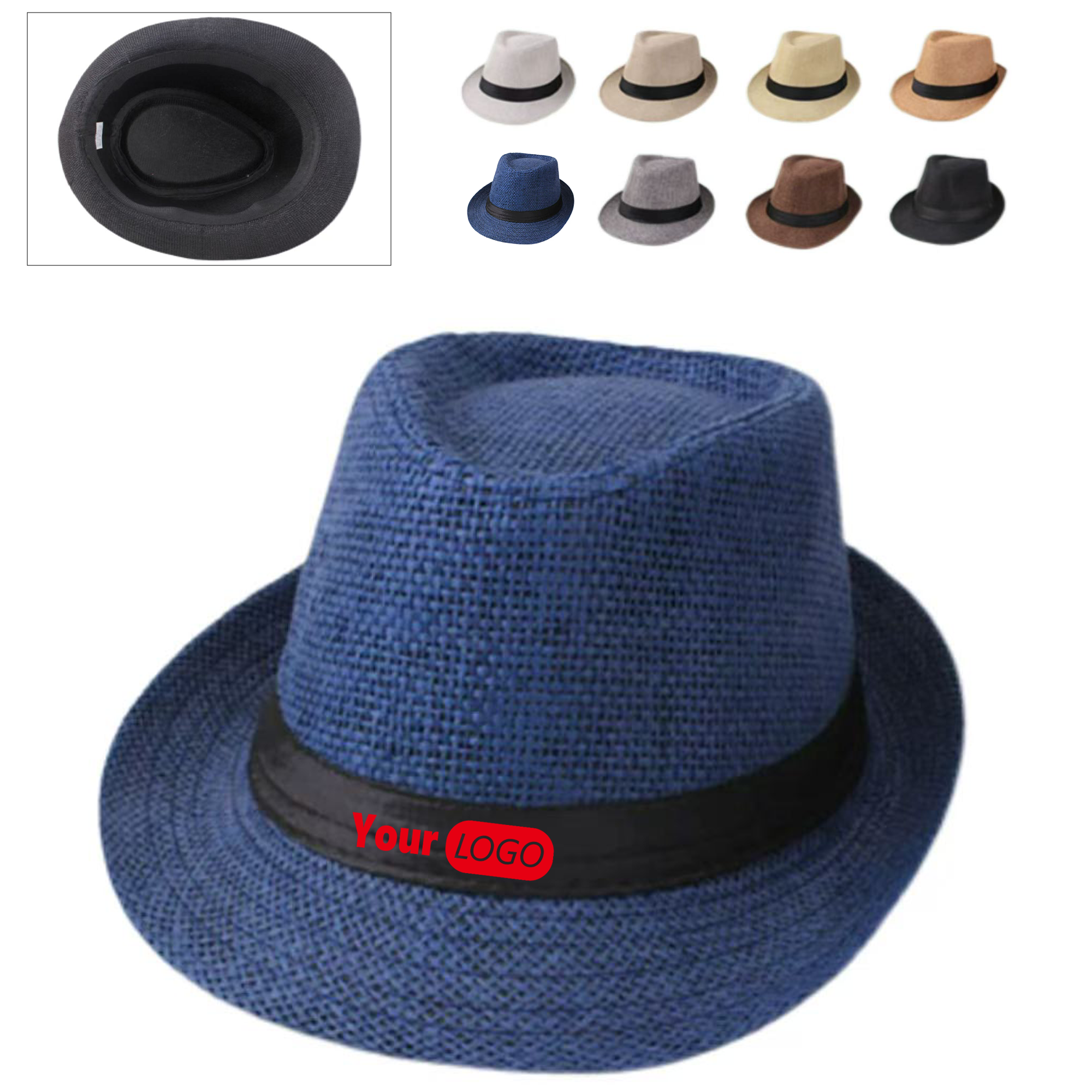 Fedora Hat Made of Natural Straw 3