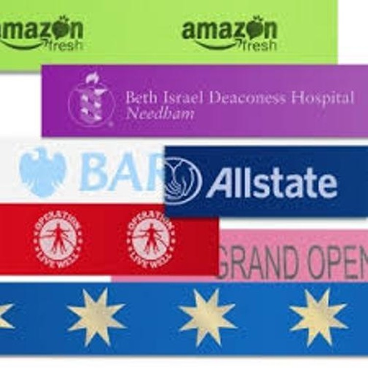 4" X 10 ft Custom Imprinted Ceremonial Ribbon