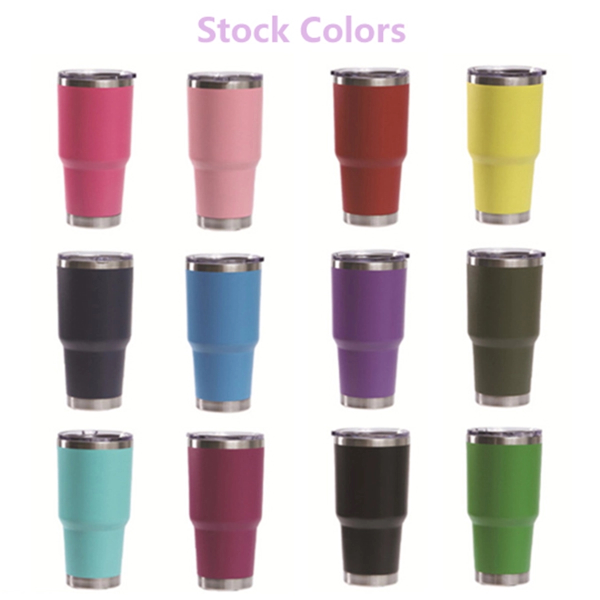 30Oz Insulated Tumbler With Lids Coffee Cup 1