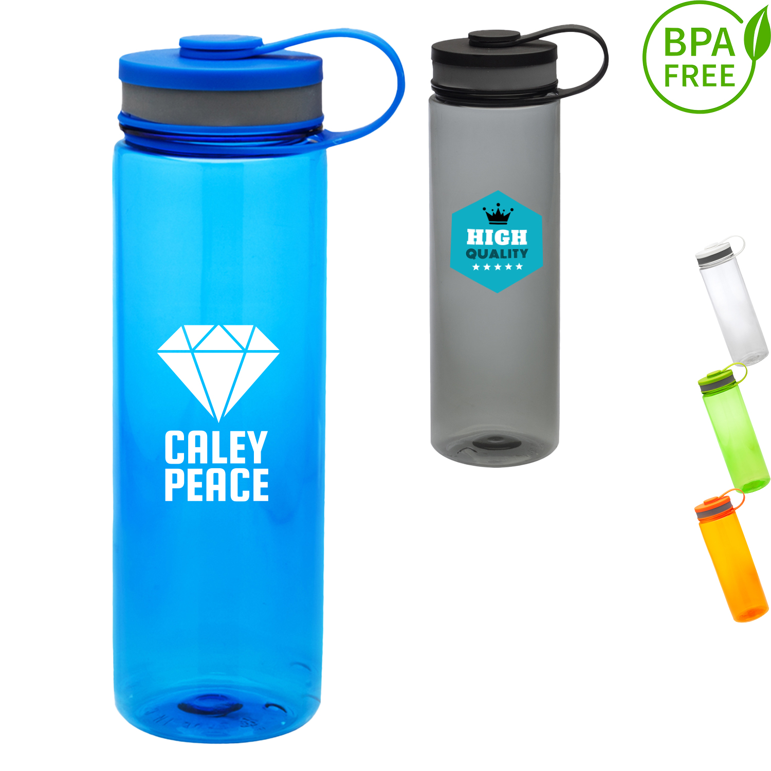 26 oz. BPA free Wide Mouth Sports Bottles w/ Tethered Lid 2