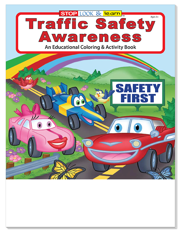 COLORING SET - Traffic Safety Awareness Coloring Book Fun Pack 4