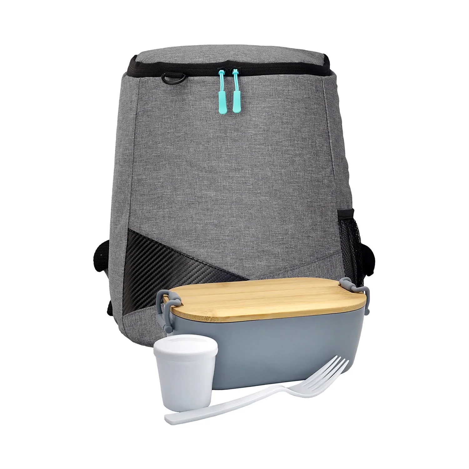 Bamboo Lunch Box Backpack Set 11