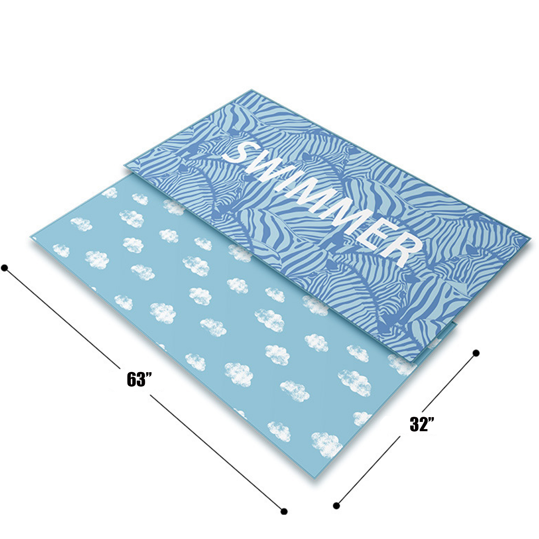 Beach Towel Large Double-Faced Pile Super Absorbent Pool Towel Lightweight Travel Towel for Swimmers 3
