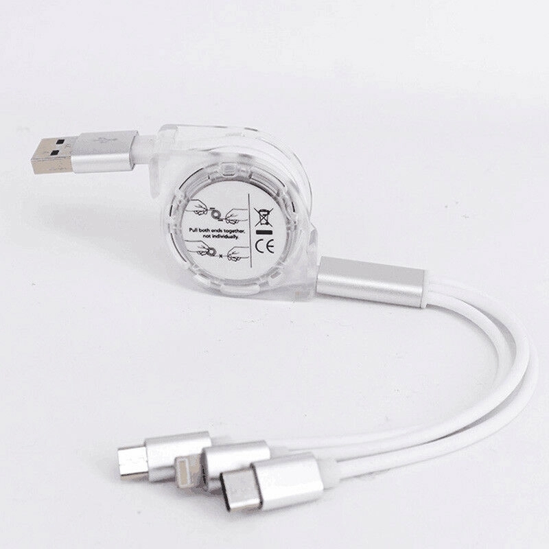 3 in 1 Multi USB Retracrable Charger Cable 11