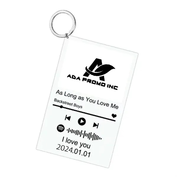 Customized CD Cover Keychain