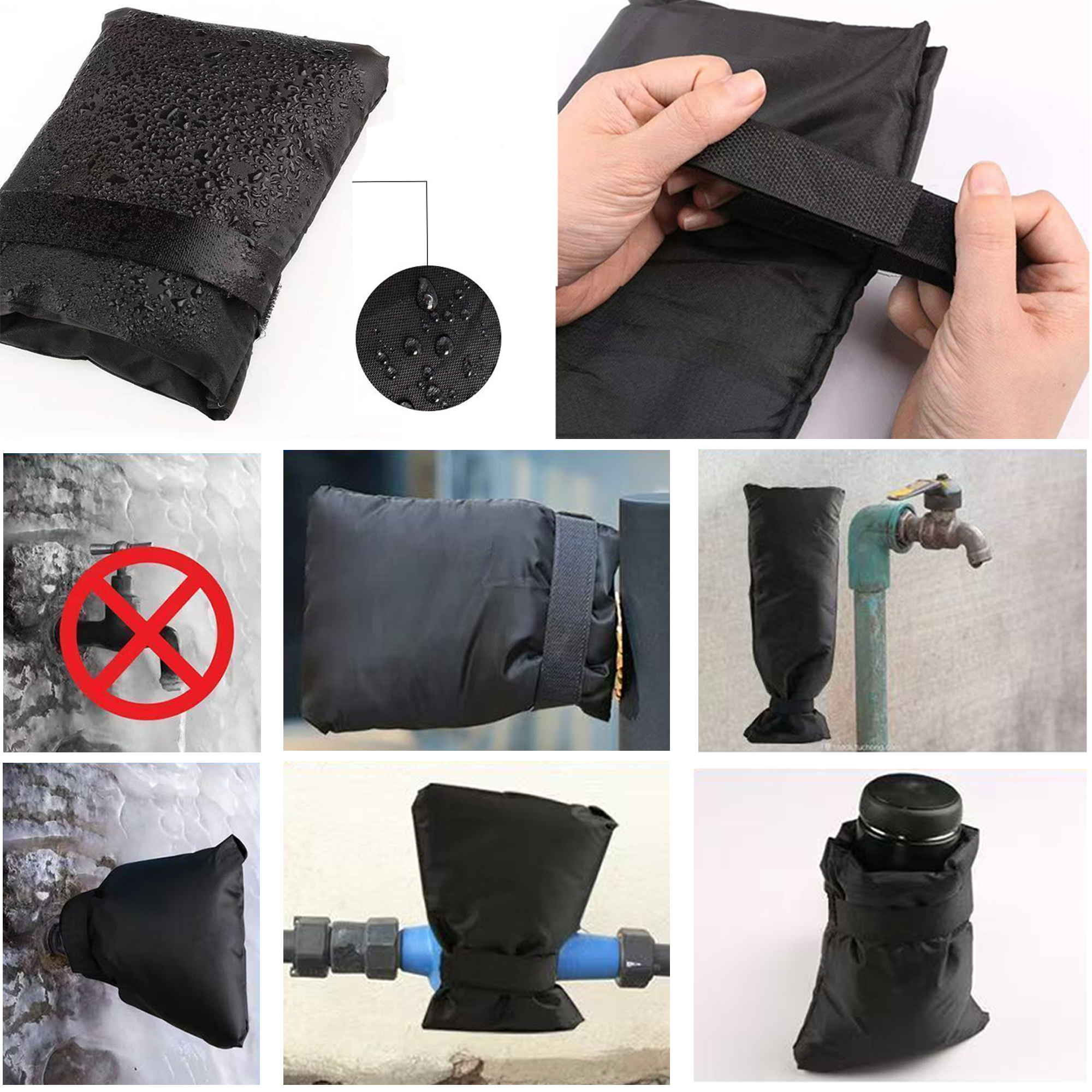 Winter Outdoor Faucet Cover 210D Oxford Protection 2