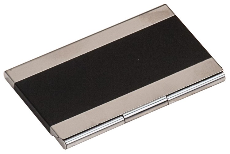 Black Metal Business Card Holder 2
