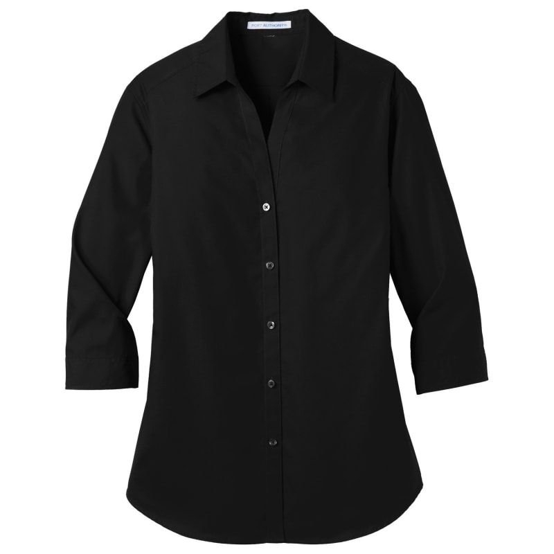 Port Authority Ladies 3/4-Sleeve Carefree Poplin Shirt. 10