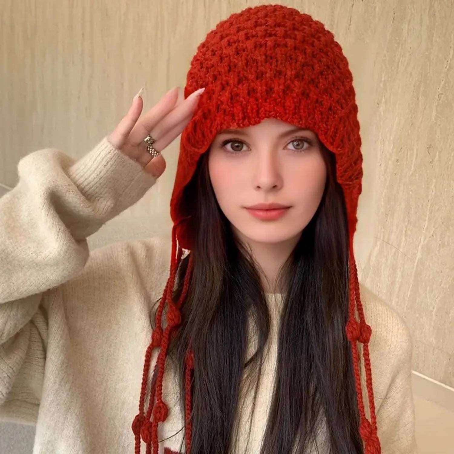 Winter Hat Beanie With Ear Protection 6