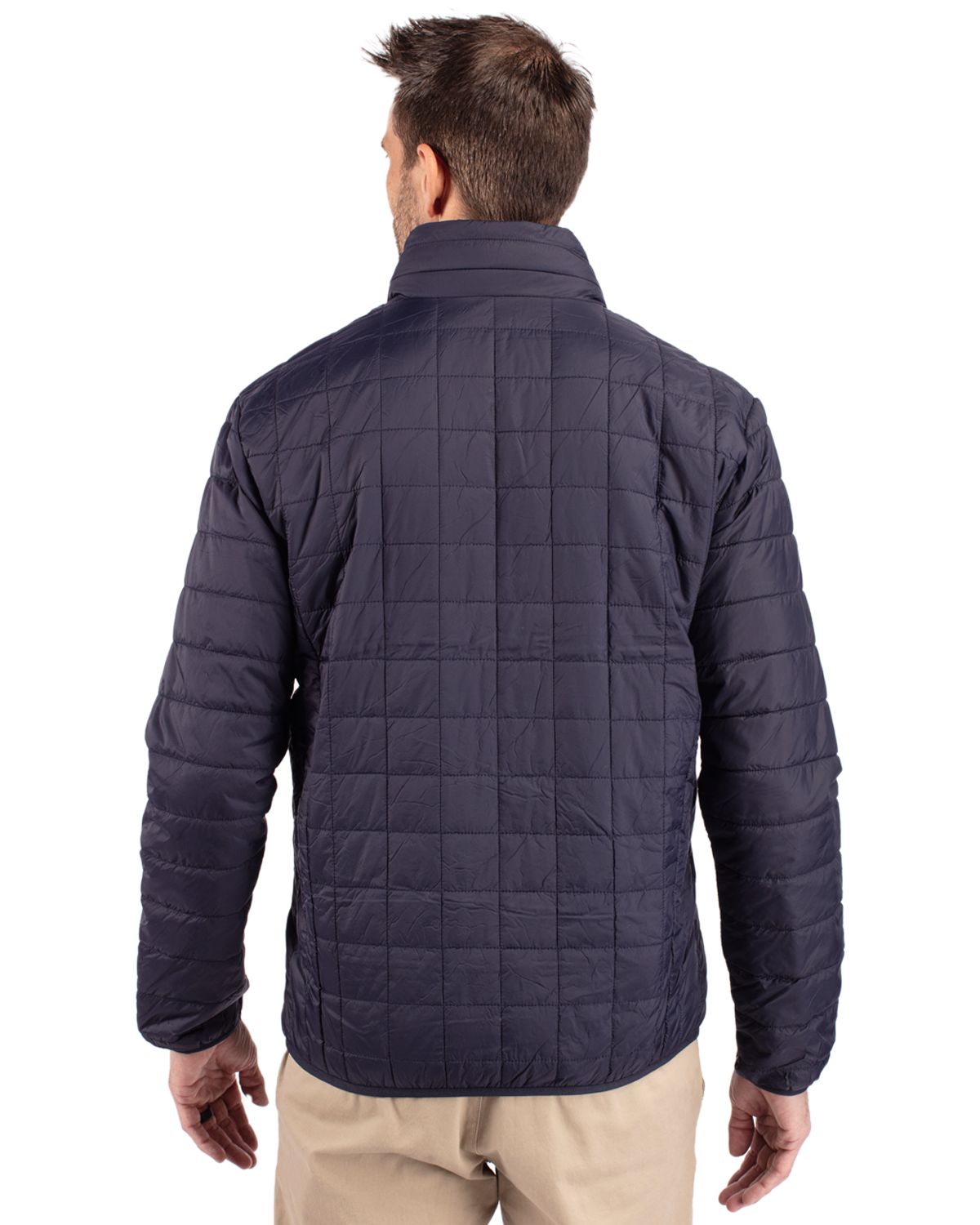Cutter & Buck Rainier Recycled Insulated Puffer Mens Full Zip Jacket 38