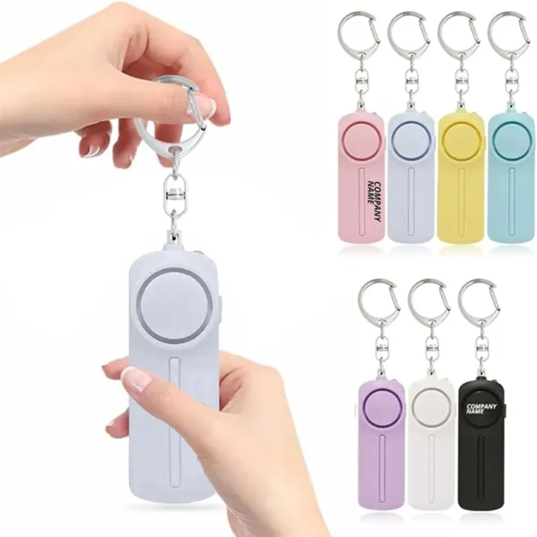 130dB Personal Safety Alarm with LED Light 1