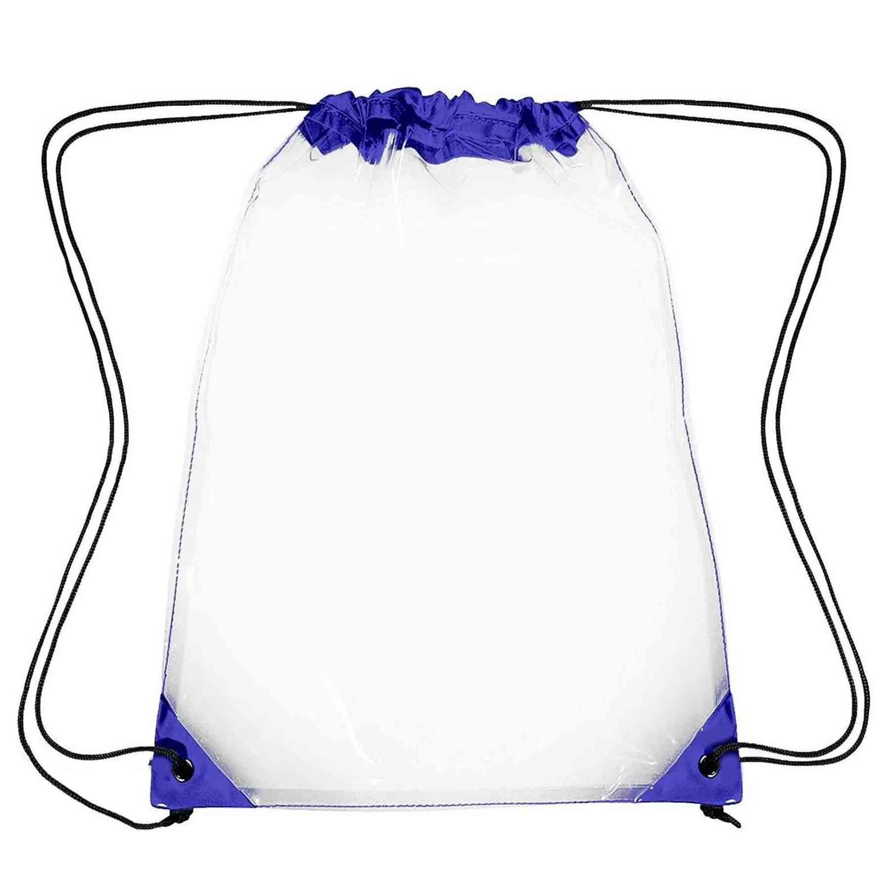Clear Vinyl Drawstring Backpack 2