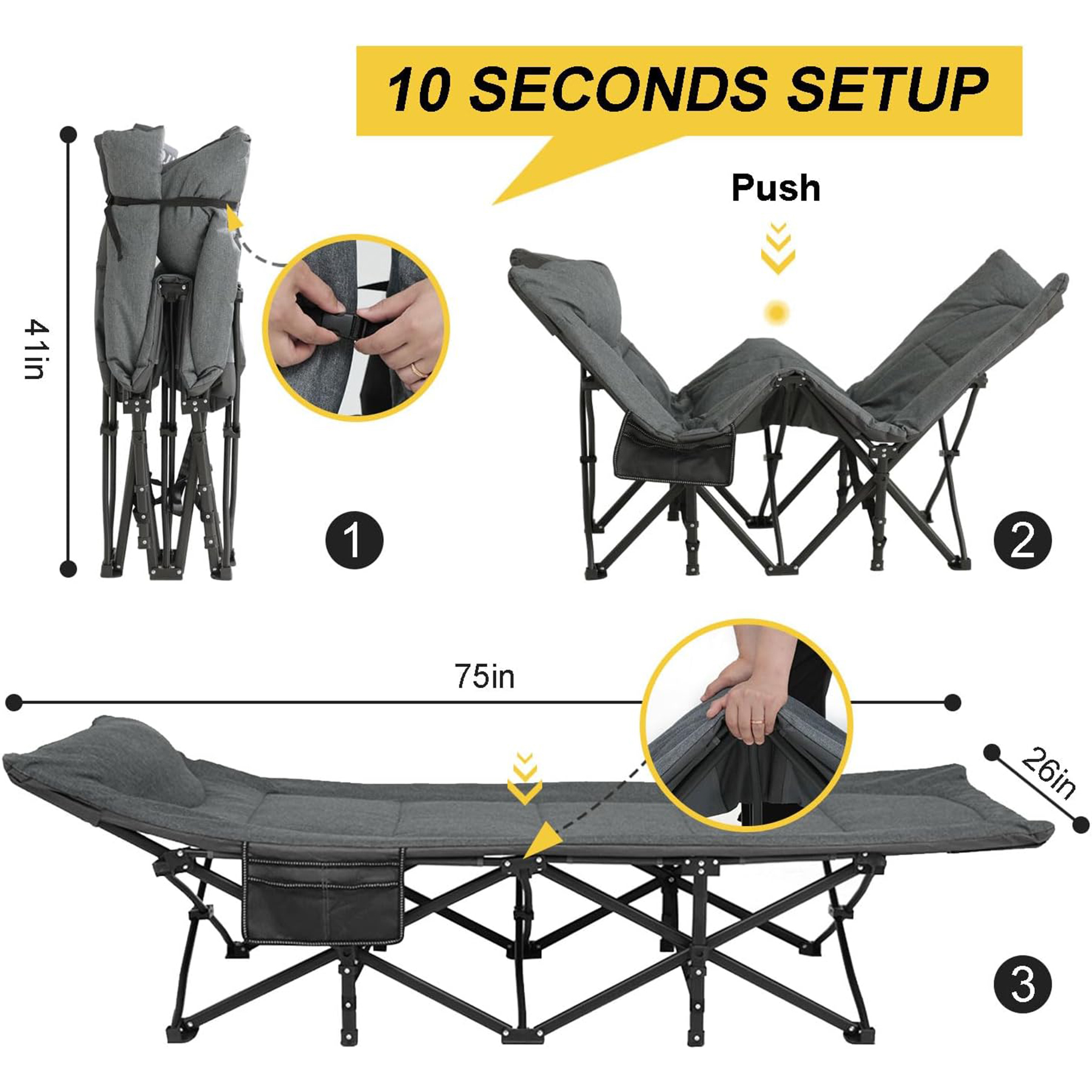 Folding Camping Cot 4