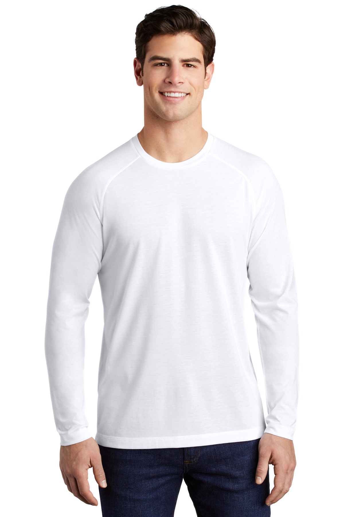 Sport-Tek® PosiCharge Long Sleeve Tri-Blend Wicking Raglan Tee 38