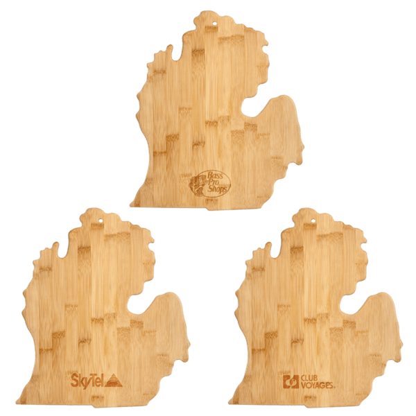 U.S. State Shaped Bamboo Cutting and Serving Boards 4