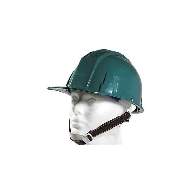 Hard Hat with Adjustable Chin Strap - Green 2