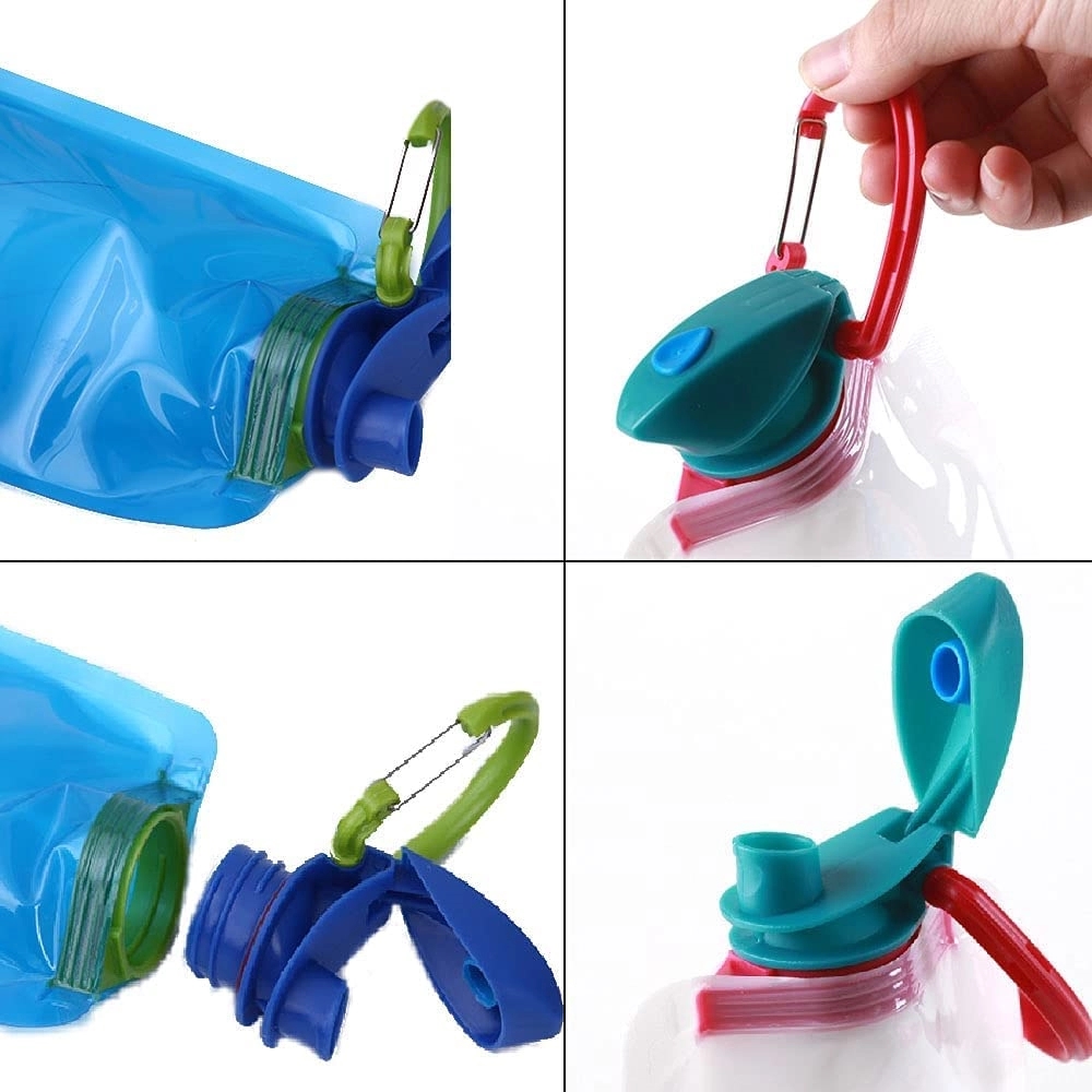 23 Oz Collapsible Water Bottles with Carabiner 5