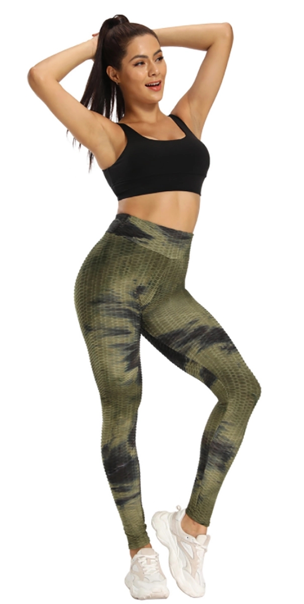 Women's tie-dye yoga pants 8