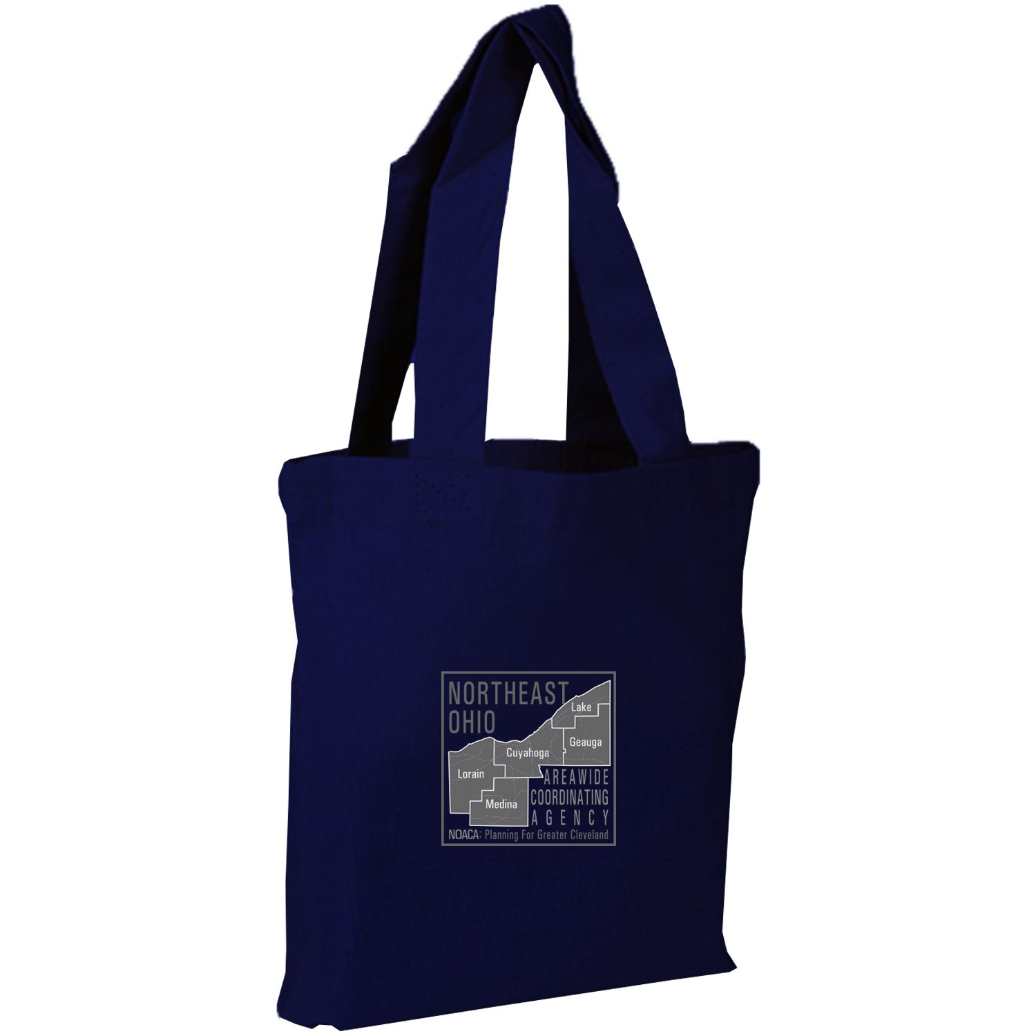 100% Cotton Canvas Sheeting Large Tote Bag w/ Mini Gusset USA Decorated (11" x 13") 2