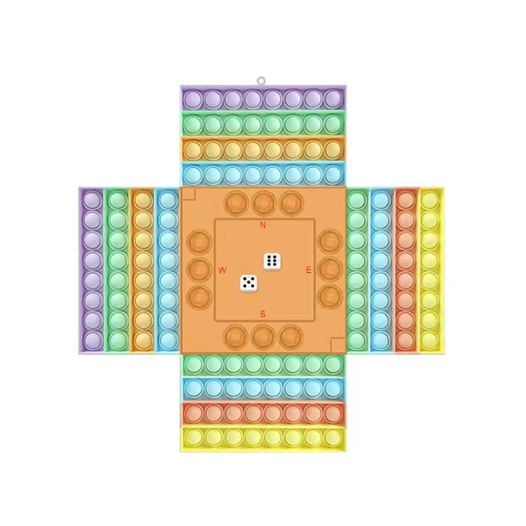 Big Size Pop Fidget Toy 4 Players Pop Chess Board Game 8